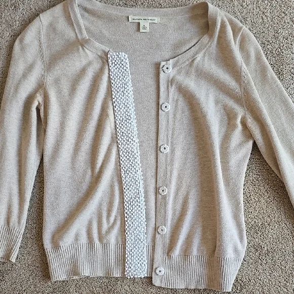 Banana Republic Beige Cardigan - 100% Cotton - Picture 4 of 6